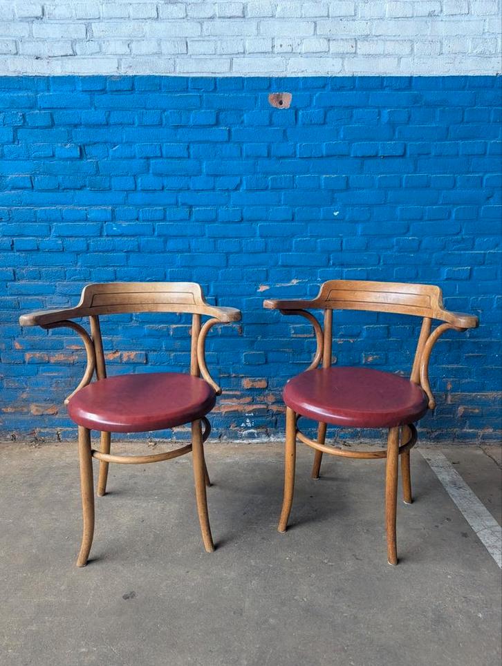 2 art nouveau bentwood chairs Fischel, Antiek en Kunst, Antiek | Meubels | Stoelen en Banken, Ophalen