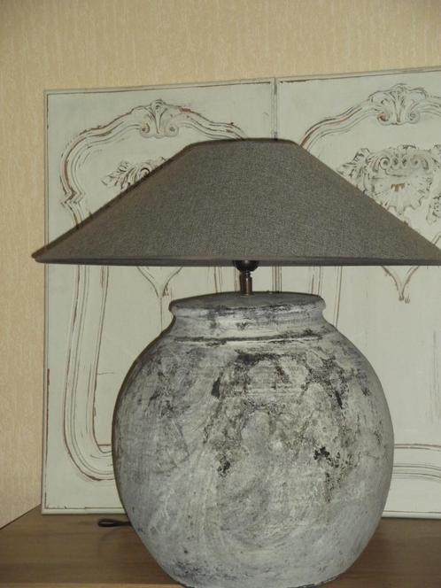 *Landelijke grote pet lampenkap*, Huis en Inrichting, Lampen | Tafellampen, Zo goed als nieuw, Minder dan 50 cm, Ophalen