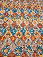 Handgeweven oosterse wollen kelim 396x299, Info@SlatsAntiek.nl, Vof Slats Antiek, Ophalen of Verzenden, Rechthoekig