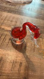 decoratief glazen beeldje, mogelijk een zwaan of eend, Antiek en Kunst, Antiek | Glas en Kristal, Ophalen of Verzenden