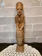 Afrikaans houten beeld, trommelaar (060126), Ophalen of Verzenden