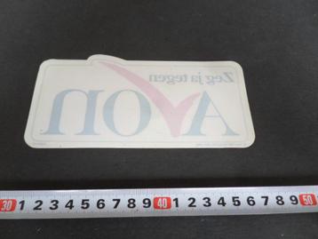 sticker raamsticker  Zeg ja tegen AVON  beschikbaar voor biedingen