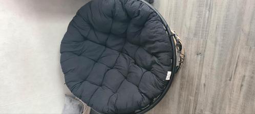 Papasan Lounge stoel Zwart, Tuin en Terras, Tuinsets en Loungesets, Zo goed als nieuw, Stoel, Ophalen
