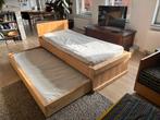 Massief houten bed met uitschuifbaar logeerbed 90x200, Ophalen, Gebruikt, 90 cm, 200 cm