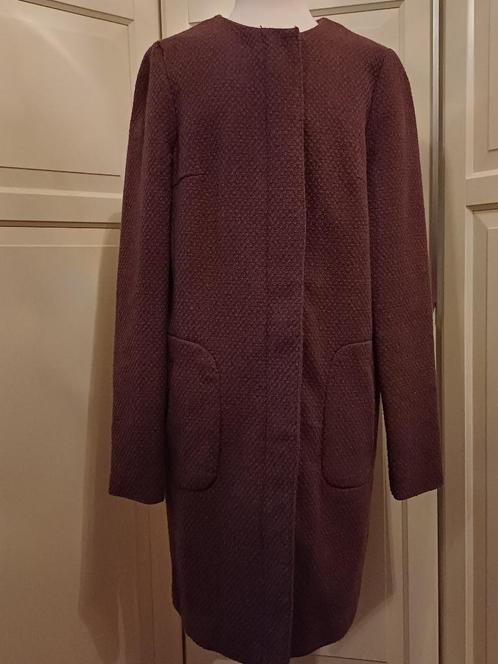 Halflange Jas S 34 36 Aubergine Merk Costes i.z.g.s. ( Jool, Kleding | Dames, Jassen | Zomer, Gedragen, Maat 36 (S), Paars, Verzenden