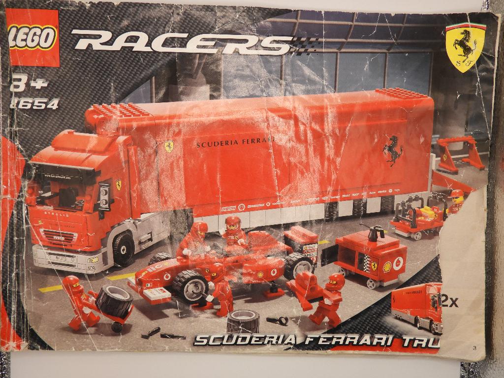 Lego 8654 Scuderia Ferrari Truck, Kinderen en Baby's, Speelgoed | Duplo en Lego, Ophalen of Verzenden, Gebruikt, Complete set
