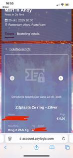2x Mart in Ahoy - Feest in de Tent - 25 oktober, Drie personen of meer, Maart, Rock