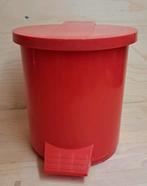 Retro pedaalemmer - brandweerrood, Ophalen of Verzenden, Huis en Inrichting