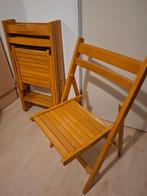 Klapstoel beukenhout, Huis en Inrichting, Stoelen, Ophalen, Bruin, Zo goed als nieuw, Vier