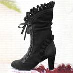 Dames steampunk hoge laarzen zwarte bruine rode victoriaanse, Kleding | Dames, Schoenen, Verzenden, Nieuw, Hoge laarzen