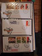 FDC Feyenoord en Ajax 1970 1971 postzegels, Nederland, Ophalen of Verzenden
