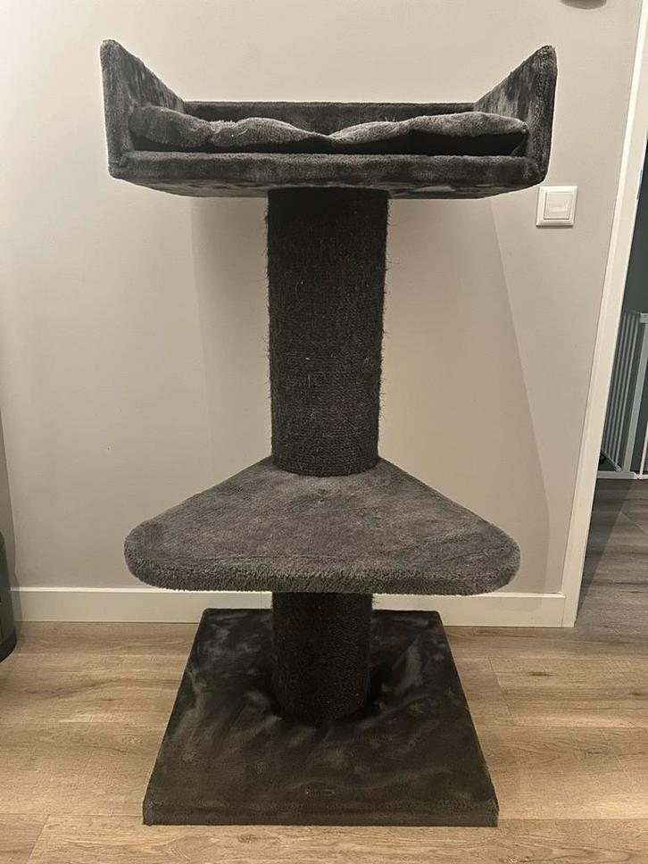 Krabpaal RHR Quality zwart grijs, Dieren en Toebehoren, Krabmeubelen, Krabpaal, Ophalen