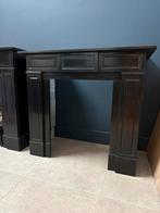 Kleine zwarte antieke marmeren schouw haard openhaard kachel, Huis en Inrichting, Haarden, Verzenden, Nieuw, Vrijstaande haard