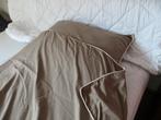 Beddengoedset Optidee 1p taupe 140*200 cm – zgan, Dekbedovertrek, Ophalen of Verzenden, Zo goed als nieuw, Overige kleuren
