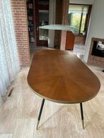 Ovale elegante vintage style eettafel en bijzet tafel, Ophalen of Verzenden, Zo goed als nieuw, Rechthoekig, 50 tot 100 cm