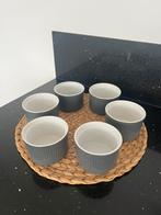 6-delige ramekin set | souffle schalen | grijs, Ophalen of Verzenden, Zo goed als nieuw, Overige stijlen, Schaal of Schalen