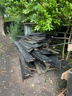 Hout gespoten, gebruikt als gevelbekleding, Ophalen, Gebruikt, Hout