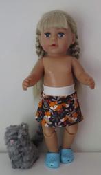 poppenkleertjes babypop born 43cm (losse rok ), Verzenden, Nieuw, Babypop