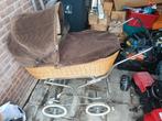 Antieke Rotan Kinderwagen - Vintage Charme!, Kinderen en Baby's, Kinderwagens en Combinaties, Ophalen