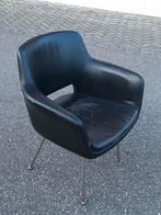 Kuipstoel vintage 2 stuks zwart, Huis en Inrichting, Stoelen, Ophalen, Gebruikt, Zwart, Twee