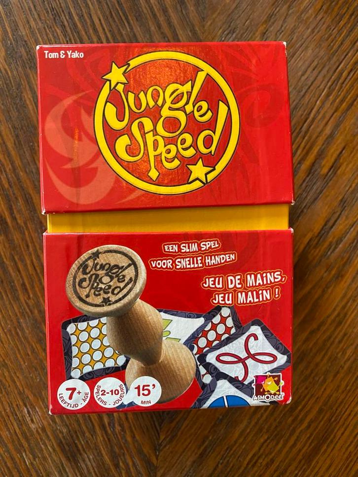 Jungle Speed Bordspel, Hobby en Vrije tijd, Gezelschapsspellen | Bordspellen, Zo goed als nieuw, Drie of vier spelers, Vijf spelers of meer