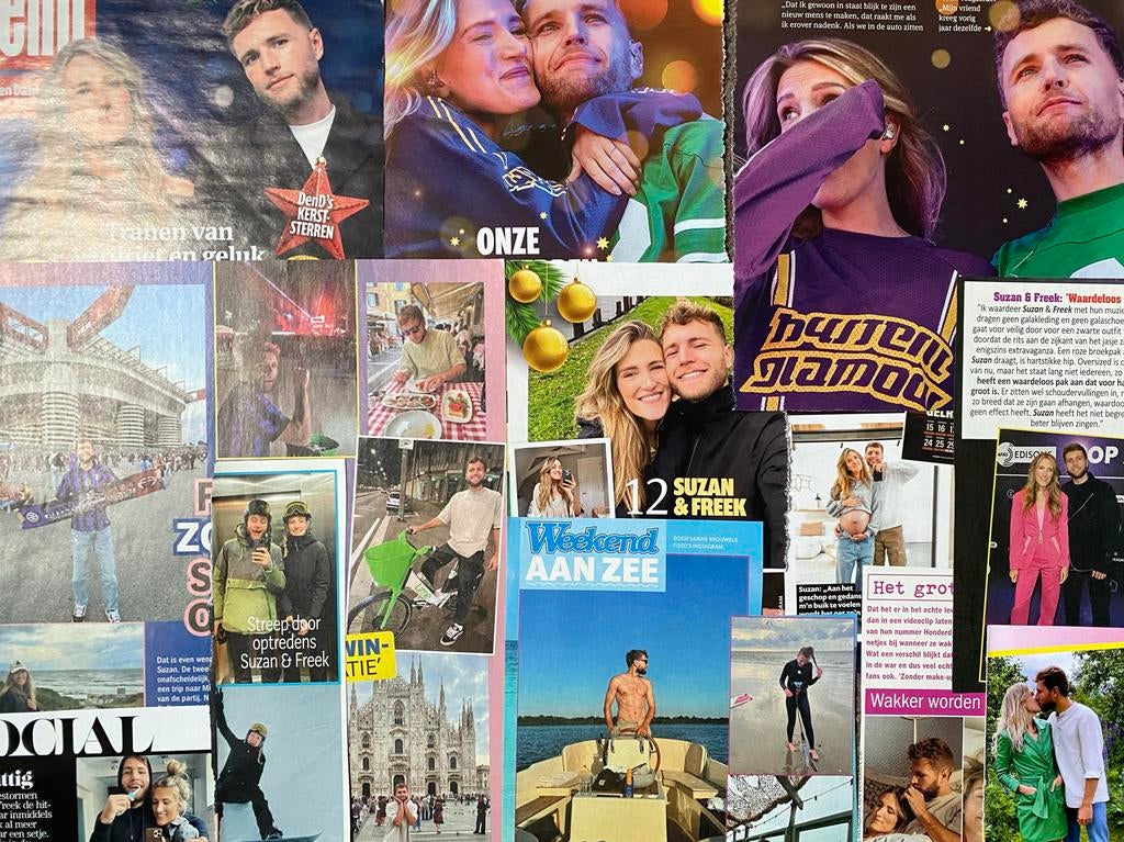 Knipsels Suzan en Freek, Verzamelen, Ophalen of Verzenden, 1980 tot heden, Knipsel(s)