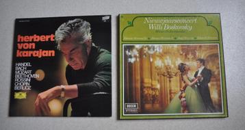 Herbert von Karajan + Willi  Boskovsky  - Dubbel  L.P. 's   beschikbaar voor biedingen