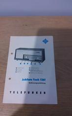 Telefunken Jubilate Teak 1261 Handleiding, Ophalen of Verzenden