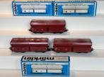 3 x Märklin 4626 klapdeksel goederenwagons in vitrinestaat, Hobby en Vrije tijd, Modeltreinen | H0, Wisselstroom, Wagon, Ophalen of Verzenden