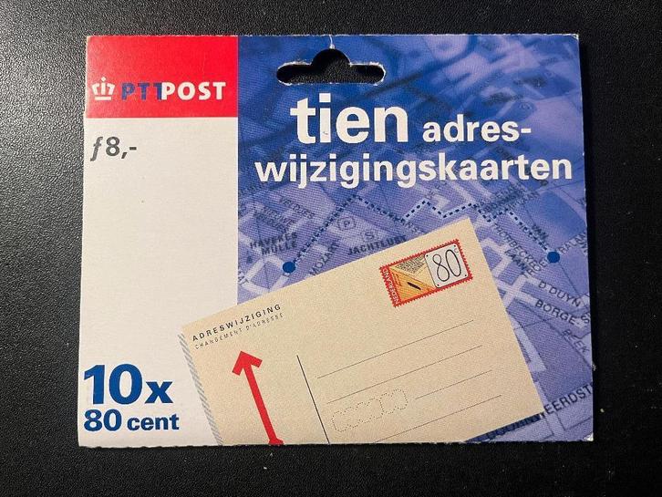 Casparie hangmapje 10 adreswijzigingskaarten Geuzendam 63!, Postzegels en Munten, Postzegels | Nederland, Postfris, Na 1940, Verzenden