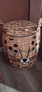 Grote rieten mand tijger, Huis en Inrichting, Ophalen, Zo goed als nieuw, Rond, Riet