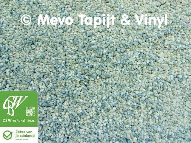 Frisé Tapijt, Colour Full 81 Sky Bleu, Lengte +/- 29 mtr, Huis en Inrichting, Stoffering | Vloerbedekking, Nieuw, Tapijt, Blauw