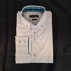 Heren overhemd lange mouw, shirt, Claude Vigo, XL, Ophalen of Verzenden, Gedragen, Halswijdte 43/44 (XL), Wit