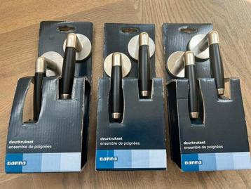 Deurkruk sets 3x zwart RETRO (prijs per set) beschikbaar voor biedingen