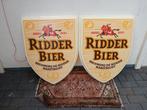 Ridderbier lichtbak panelen., Ophalen, Gebruikt, Reclamebord, Plaat of Schild, Overige merken