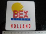 sticker bex reizen holland logo, Verzenden, Zo goed als nieuw, Bedrijf of Vereniging