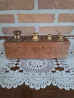 Antieke Gewichten Set in Houten Doos, Ophalen of Verzenden