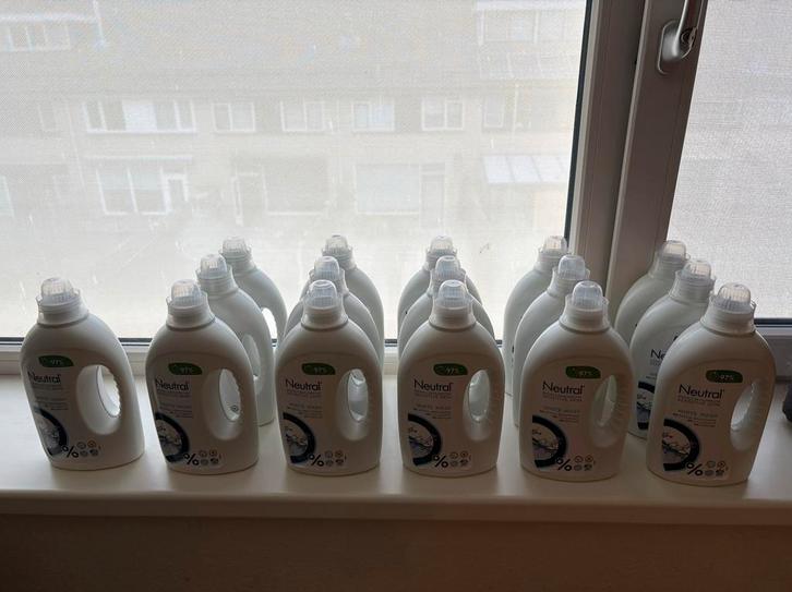 Neutral Wasmiddel Wit - 1 Liter - 16 flessen, Huis en Inrichting, Schoonmaakartikelen, Ophalen