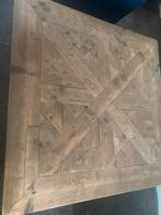Eettafel van steigerhout 130 x 130 x 97 cm Jorg, Huis en Inrichting, Ophalen, Vierkant, Zo goed als nieuw, Vijf personen of meer