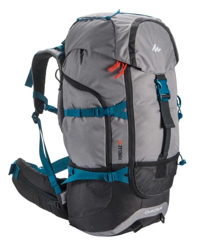 Quechua Backpack Forclaz 50 Liter Nieuwstaat Met Regenhoes!, Sieraden, Tassen en Uiterlijk, Tassen | Reistassen en Weekendtassen
