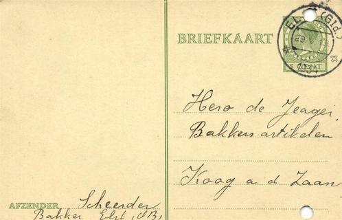 Scheerder, Bakker, Elst [O.B.] - 05.1934 - briefkaart, Postzegels en Munten, Brieven en Enveloppen | Nederland, Briefkaart, Ophalen of Verzenden