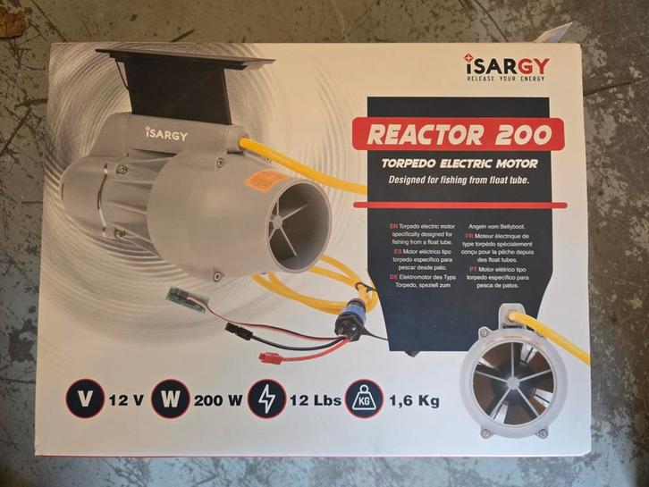 Isargy Reactor 200   bellyboat motor, Watersport en Boten, Hengelsport | Algemeen, Nieuw, Overige typen, Ophalen of Verzenden