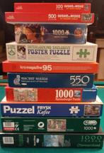 10 verschillende puzzels  - 2 euro per stuk, Ophalen, 500 t/m 1500 stukjes, Gebruikt, Legpuzzel