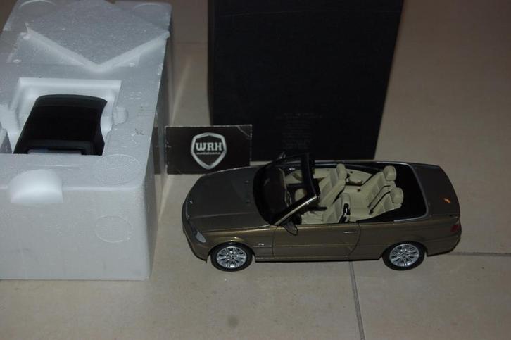 1:18 BMW 3 SERIES CABRIO E46 messing ind Kyosho zie info WRH, Hobby en Vrije tijd, Modelauto's | 1:18, Zo goed als nieuw, Auto
