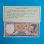 1000 gulden Suriname #065, Postzegels en Munten, Los biljet, Zuid-Amerika, Verzenden