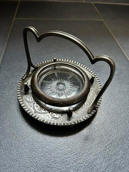 Verzilverde houder -  bonbonnière, Antiek en Kunst, Antiek | Goud en Zilver, Ophalen of Verzenden