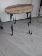 Bijzettafeltje, Huis en Inrichting, Tafels | Bijzettafels, Minder dan 55 cm, Gebruikt, Rond, Hout