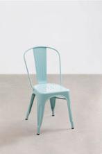 SKLUM stapelbare stalen stoelen (8st), Huis en Inrichting, Stoelen, Ophalen, Blauw, Nieuw, Metaal