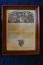 Rijmprent Willem Snitker 1938-2015, Antiek en Kunst, Kunst | Etsen en Gravures, Verzenden