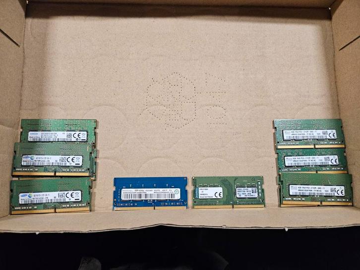 Verschillende merken 4gb laptop ram geheugen ddr4 pc4 2133p, Computers en Software, RAM geheugen, Gebruikt, Laptop, 4 GB, DDR4